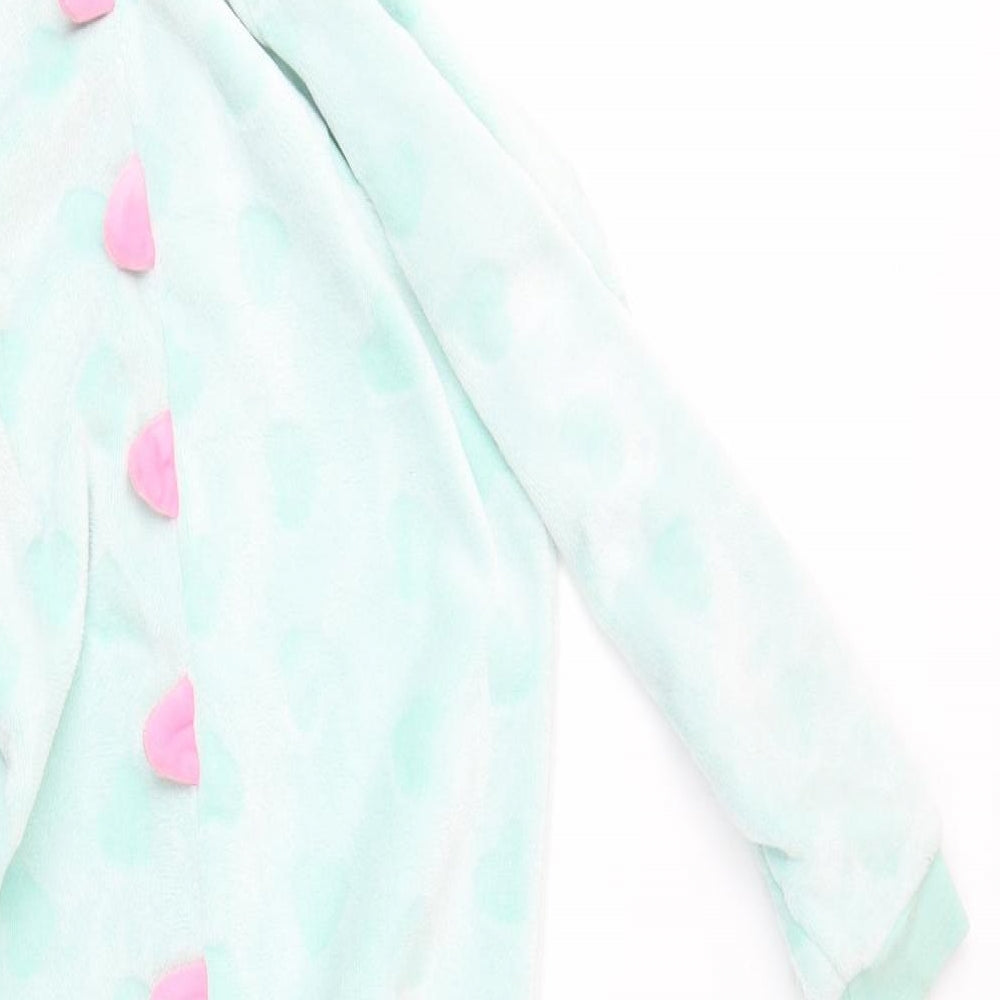 George Girls Green Geometric  Top One Piece Size 8-9 Years