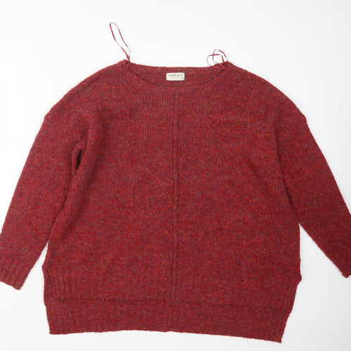 Marks and Spencer Womens Red  Knit Pullover Jumper Size L