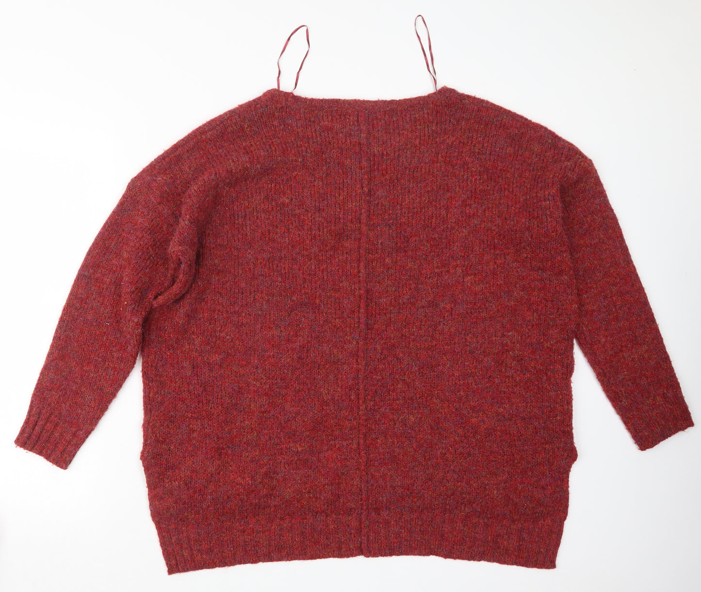 Marks and Spencer Womens Red  Knit Pullover Jumper Size L
