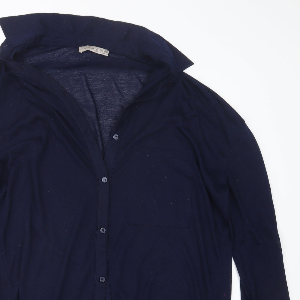 Atmosphere Womens Blue   Basic Button-Up Size 10