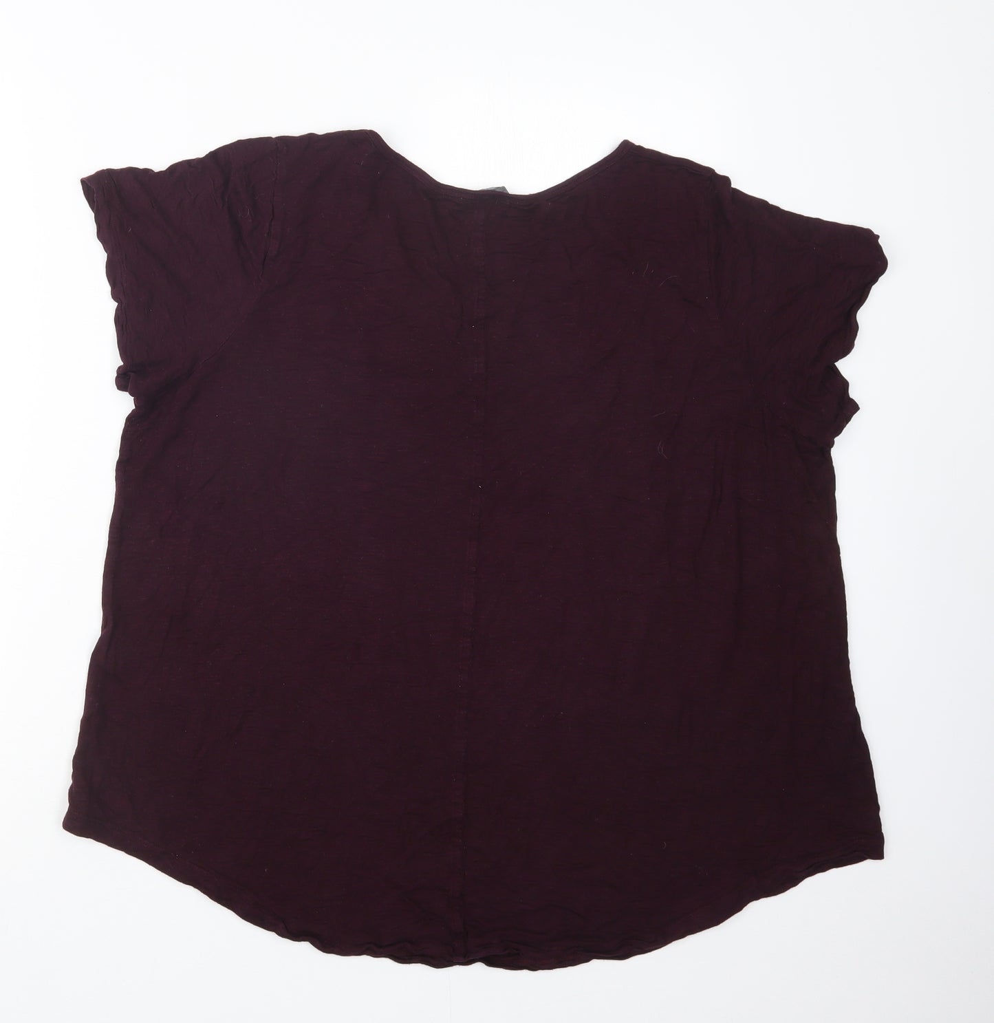 Evans Womens Purple   Basic T-Shirt Size 22