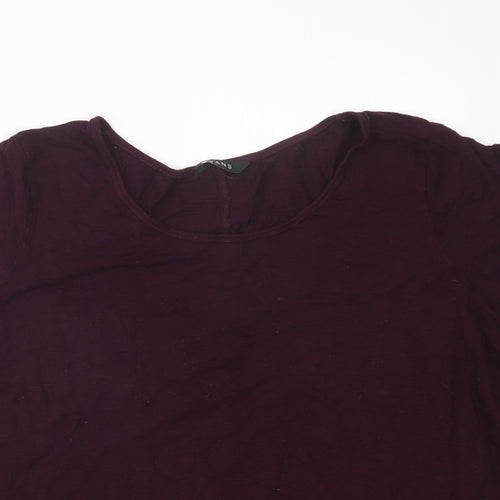 Evans Womens Purple   Basic T-Shirt Size 22