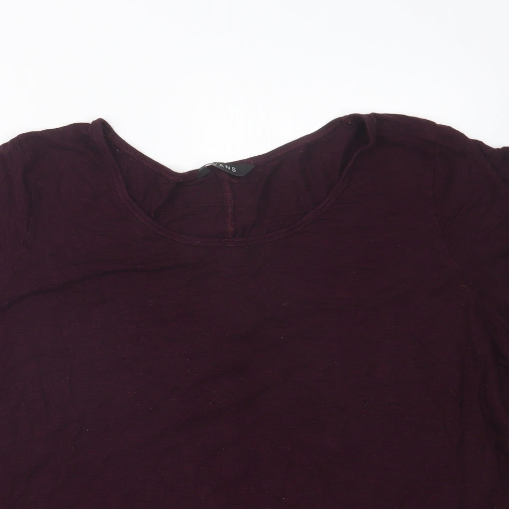 Evans Womens Purple   Basic T-Shirt Size 22
