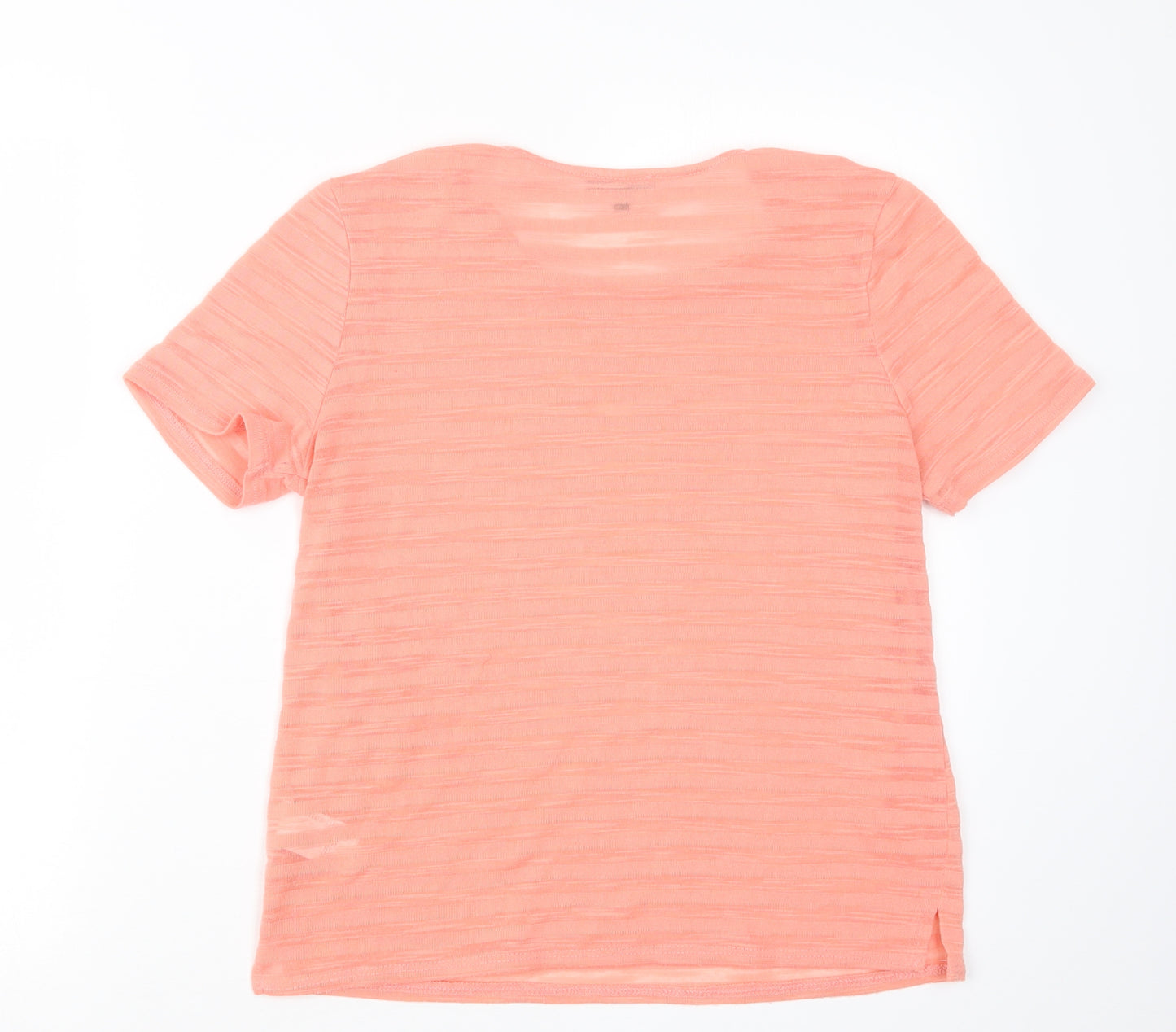Warehouse Womens Orange   Basic T-Shirt Size 10
