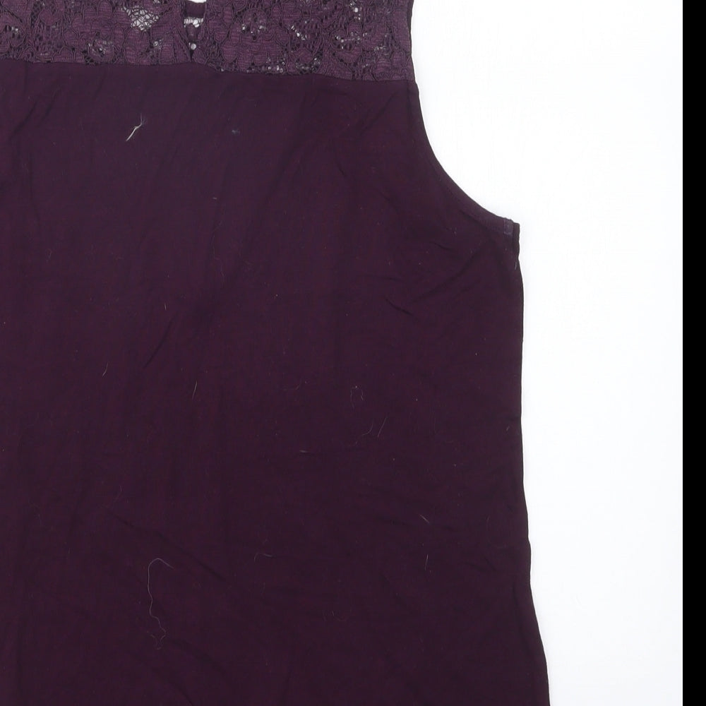 NEXT Womens Purple   Basic Blouse Size 10