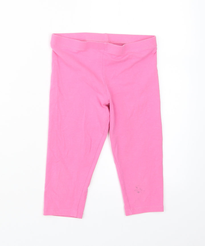 George Girls Pink Carrot Trousers Size 6-7 Years