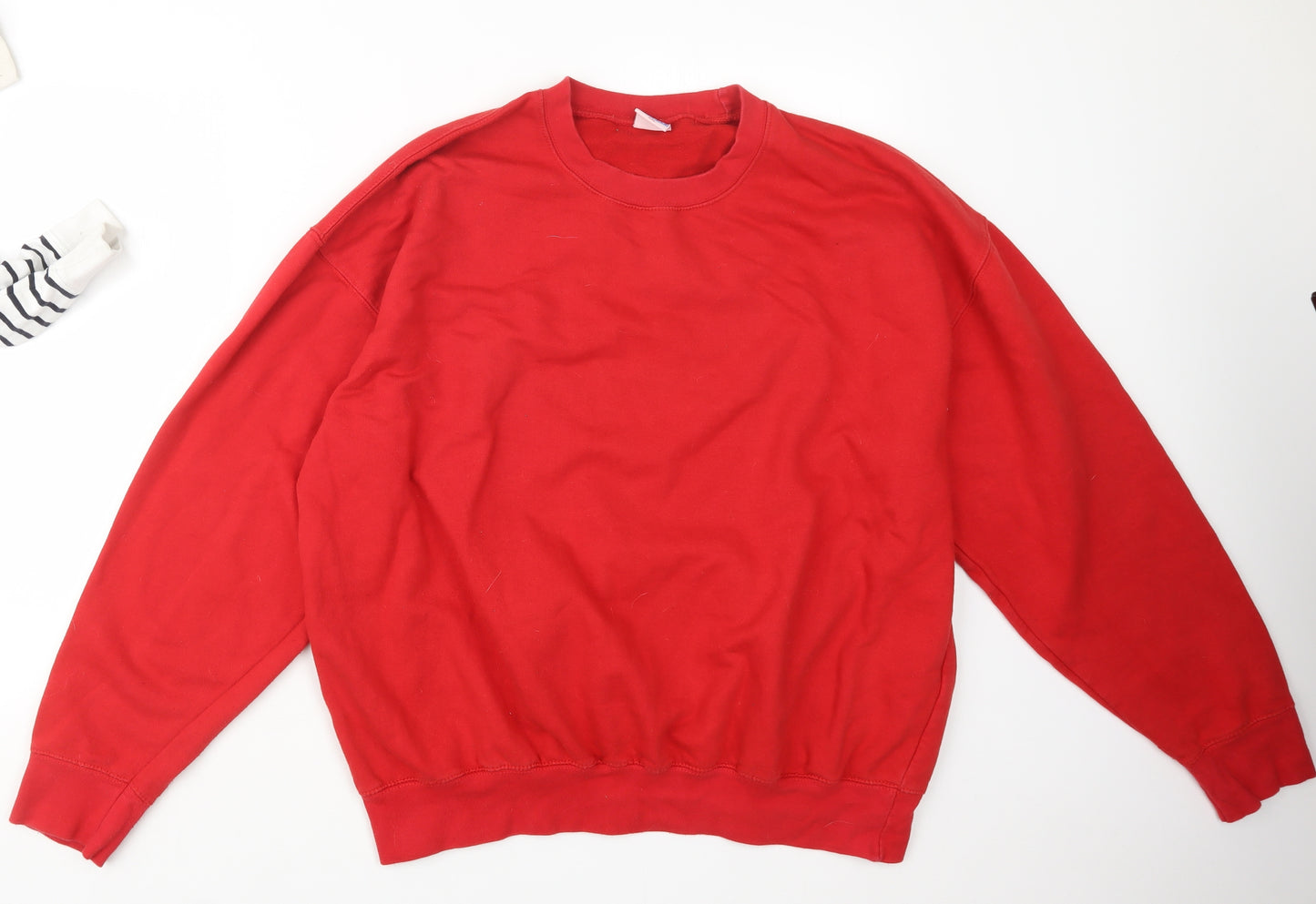 Original Classic Sweat Mens Red   Pullover Jumper Size 2XL