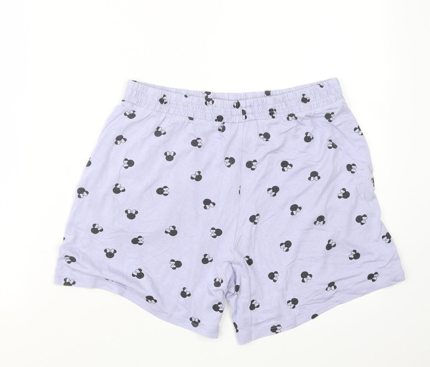 Disney Womens Blue Geometric  Capri Sleep Shorts Size M  - Minnie Mouse