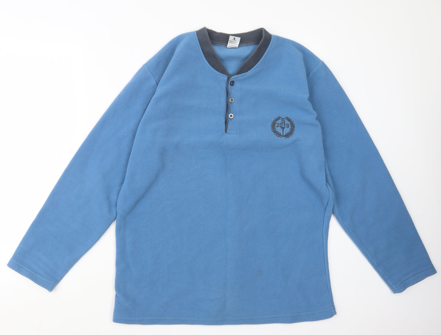 Sude Mens Blue   Pullover Sweatshirt Size L