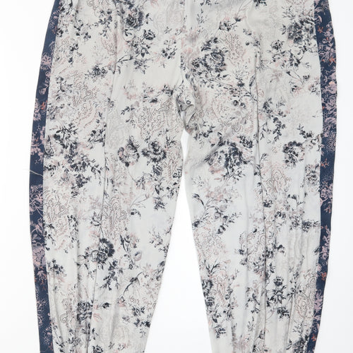 Autograph Womens Blue Floral  Capri Pyjama Pants Size 16