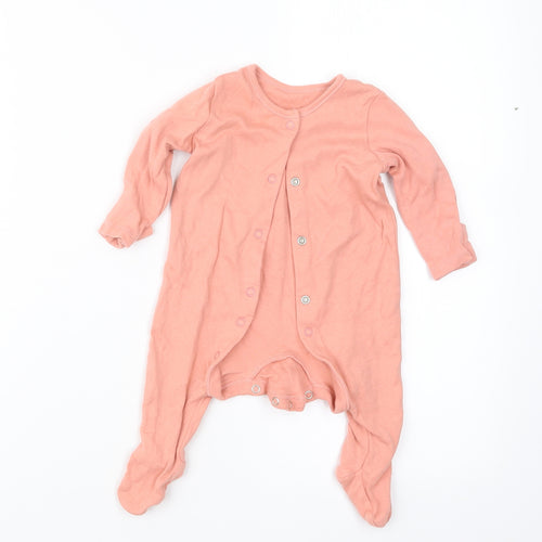 George Boys Pink Geometric  Babydoll One Piece Size 0-3 Months