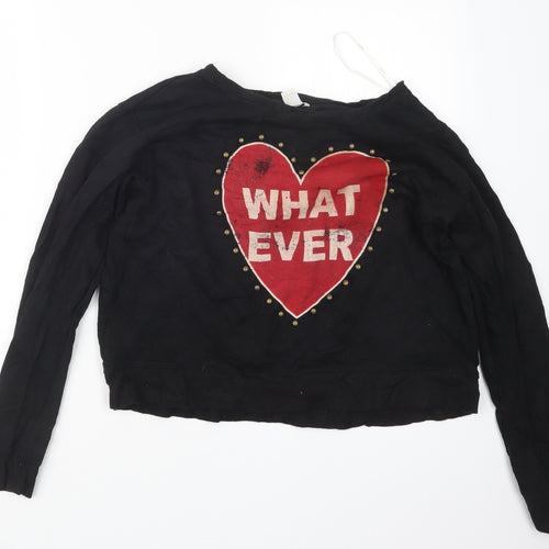 FOREVER 21 Womens Black   Pullover Jumper Size M