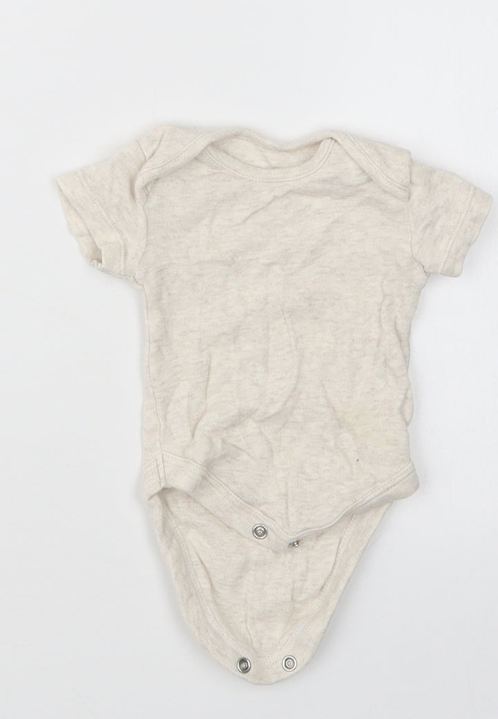 George Boys Beige Babygrow One-Piece Size Newborn