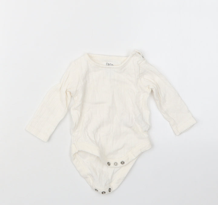 F&F Girls White Babygrow One-Piece Size 0-3 Months