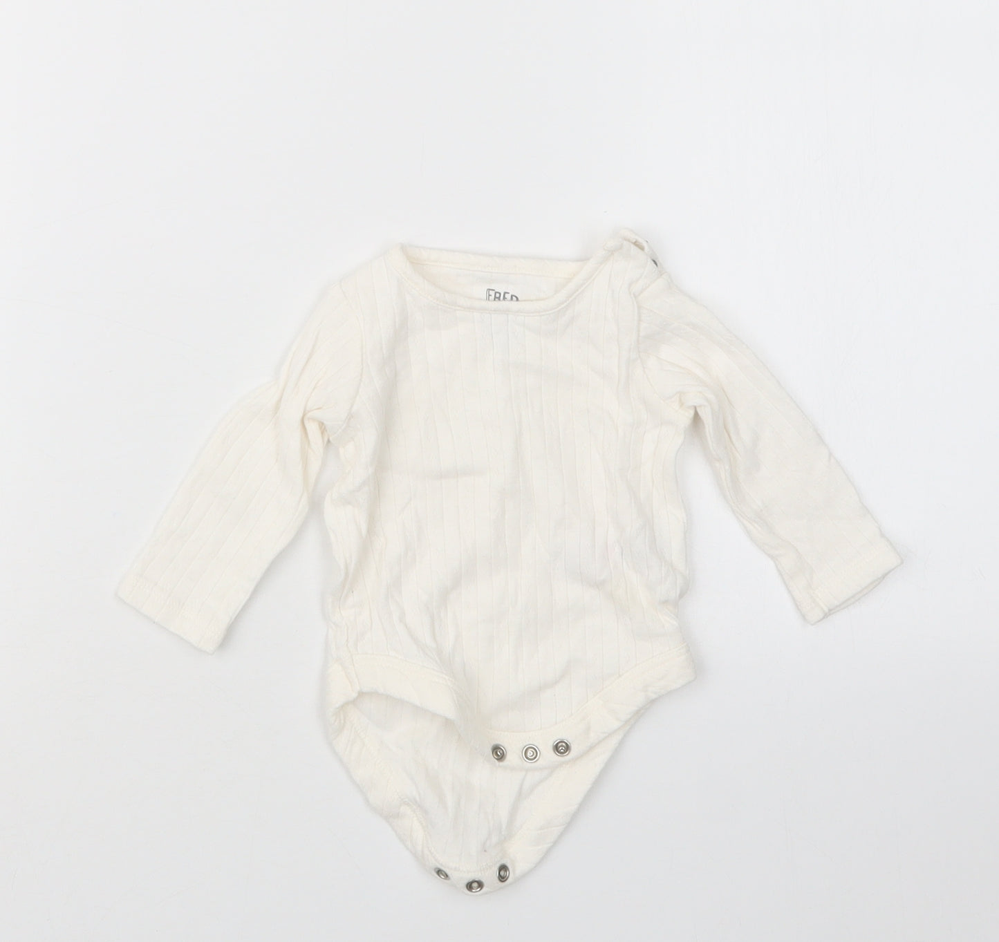 F&F Girls White   Babygrow One-Piece Size 0-3 Months