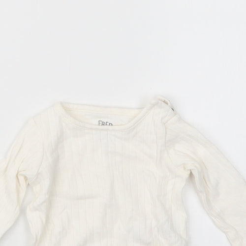 F&F Girls White   Babygrow One-Piece Size 0-3 Months