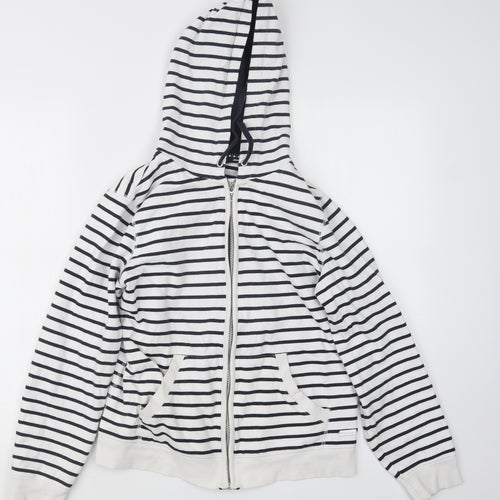 Maine Womens Blue Striped  Jacket  Size 12