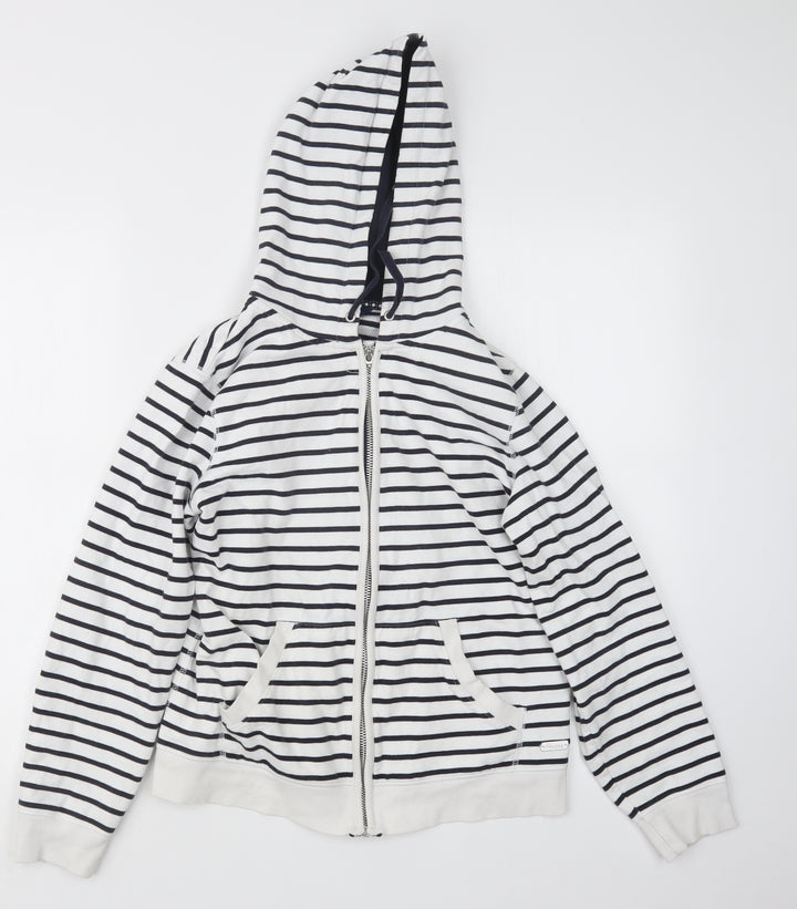 Maine Womens Blue Striped  Jacket  Size 12