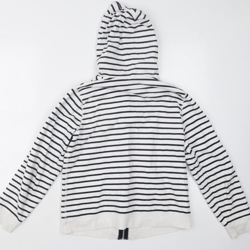 Maine Womens Blue Striped  Jacket  Size 12