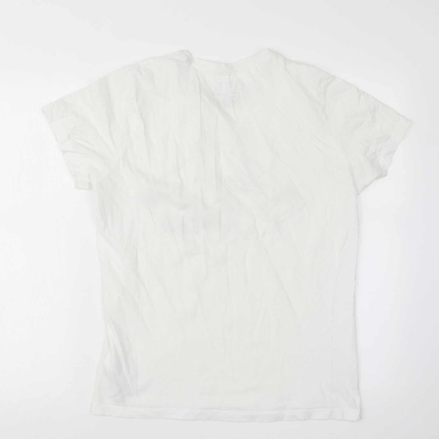 JACK & JONES Mens White    T-Shirt Size S