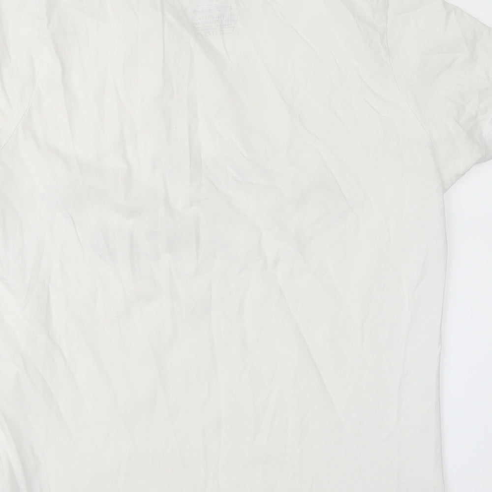 JACK & JONES Mens White    T-Shirt Size S
