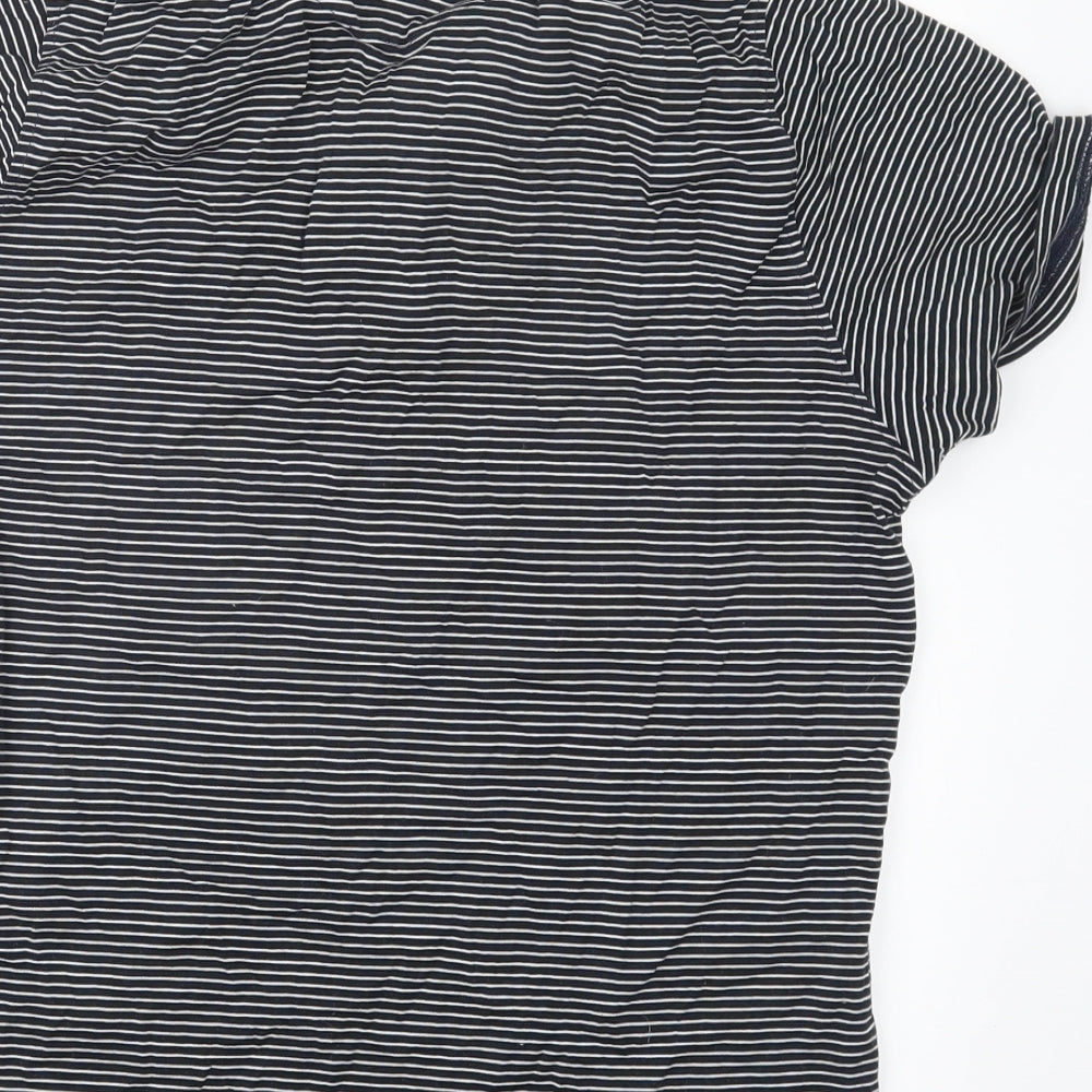 NEXT Mens Blue Striped   Polo Size S