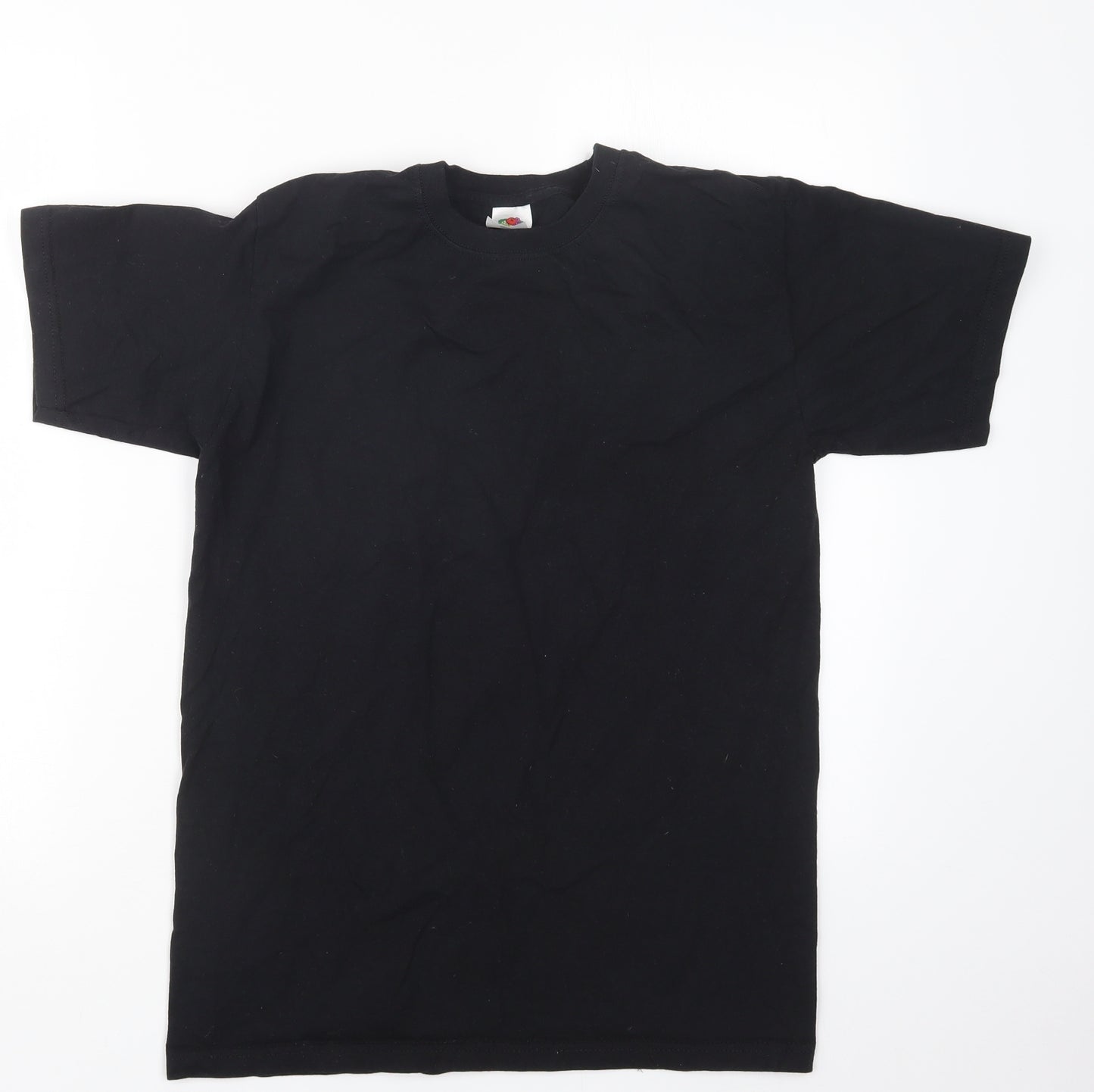 Fruit of the Loom Mens Black    T-Shirt Size S