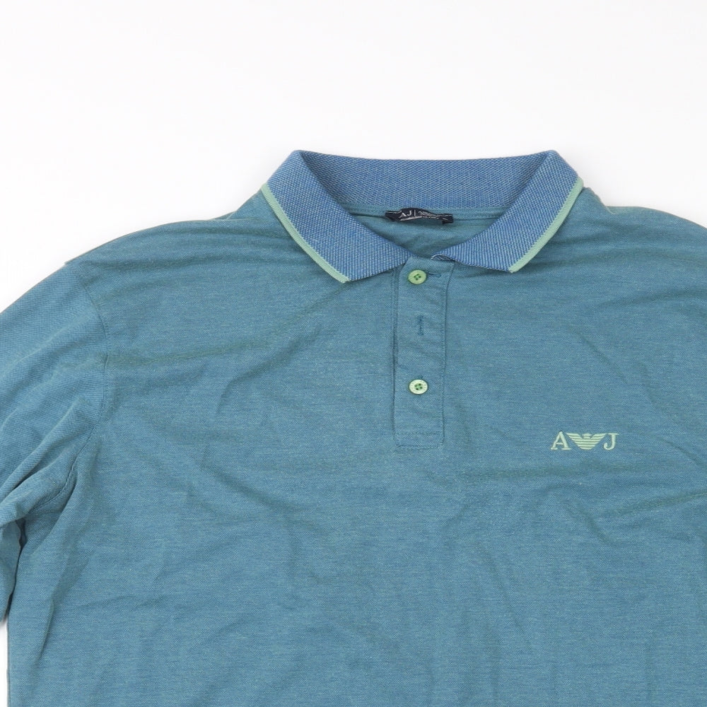 Armani Jeans Mens Blue    Polo Size XL