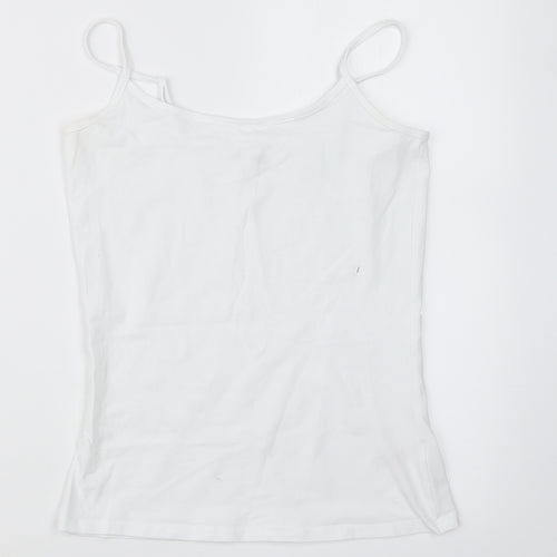 F&F Womens White Geometric  Top Pyjama Set Size 10
