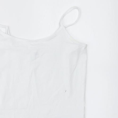 F&F Womens White Geometric  Top Pyjama Set Size 10