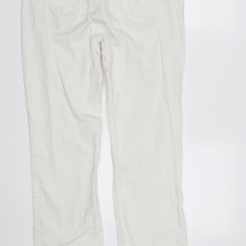 Janina Womens White   Straight Jeans Size 14 L29 in