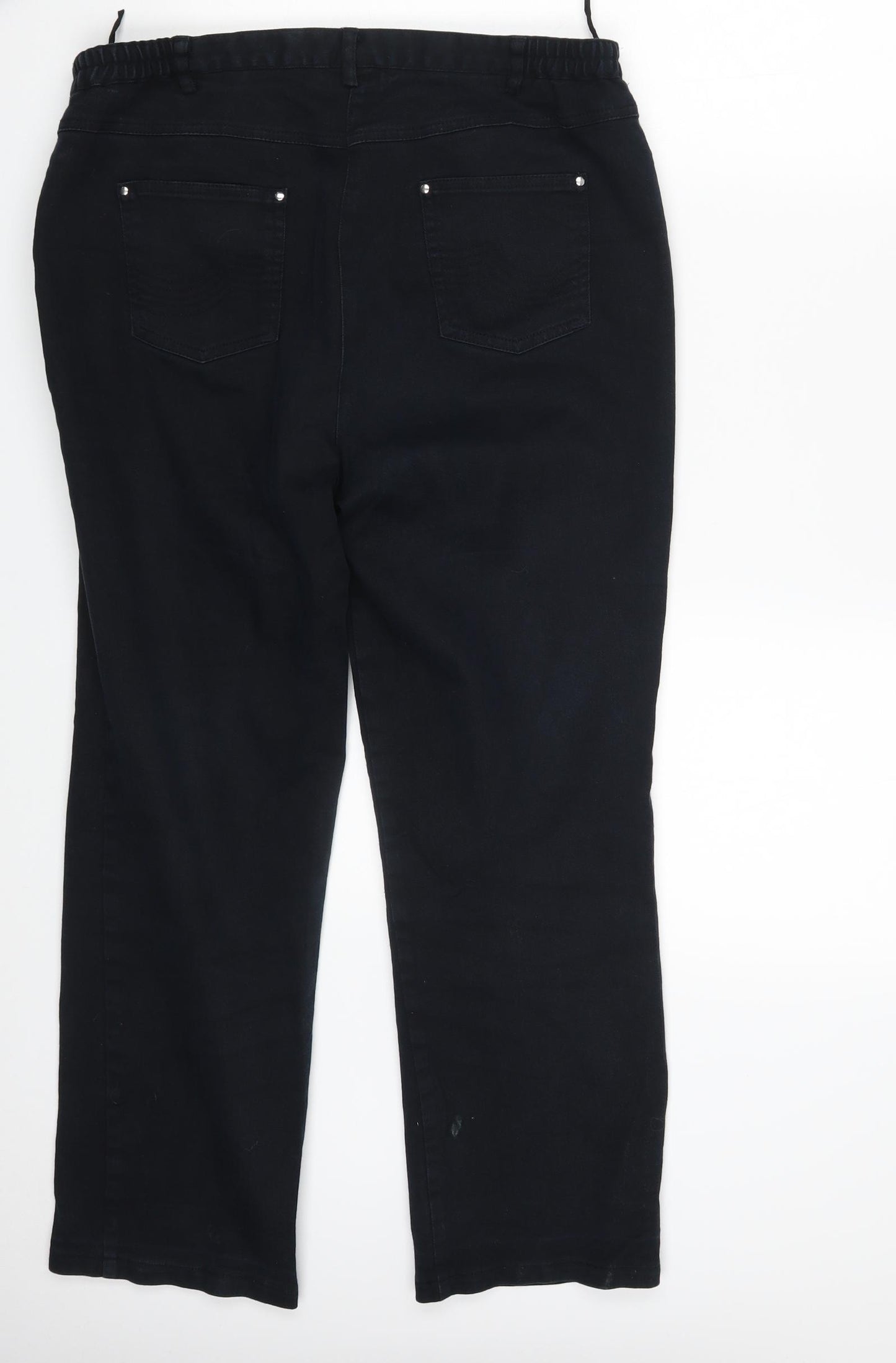 Preworn Womens Blue  Denim Cropped Jeans Size 32 in L27 in