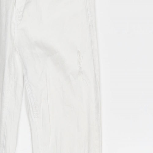TALLY WEiJL Womens White  Denim Skinny Jeans Size 10 L28 in
