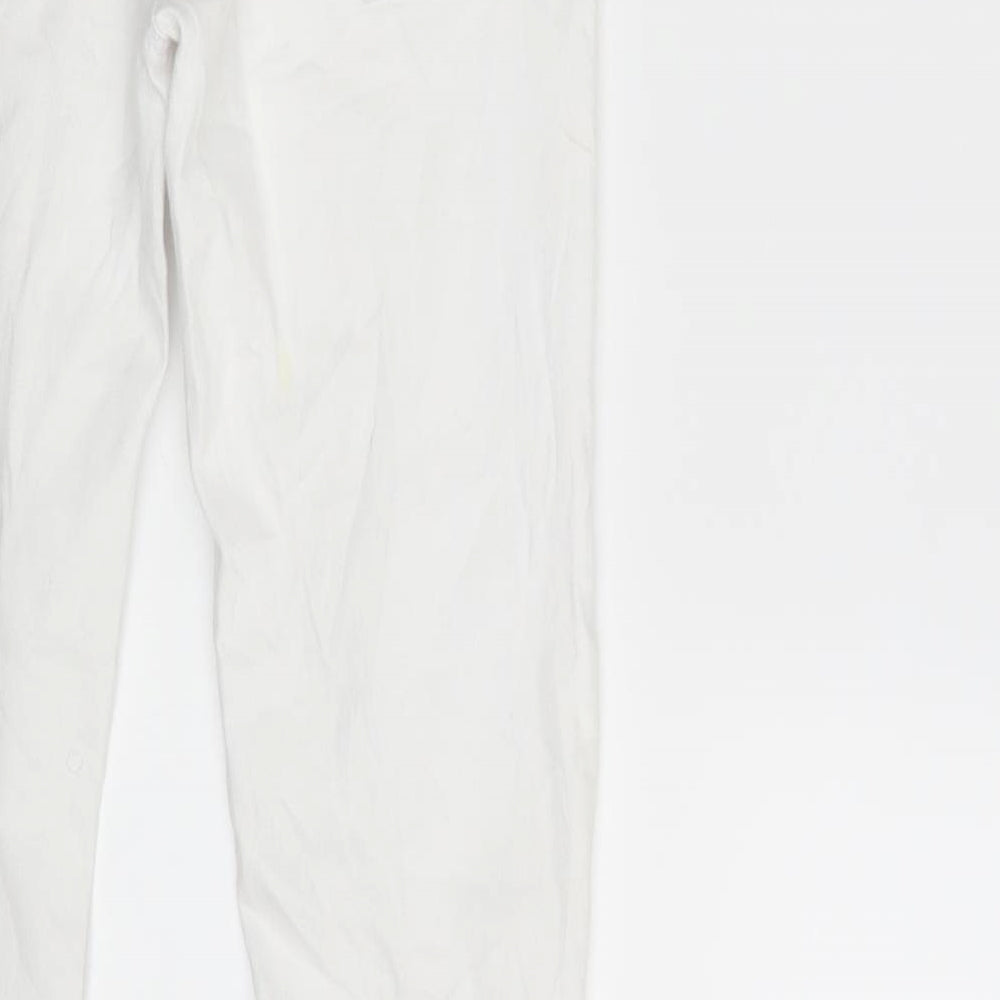 TALLY WEiJL Womens White  Denim Skinny Jeans Size 10 L28 in