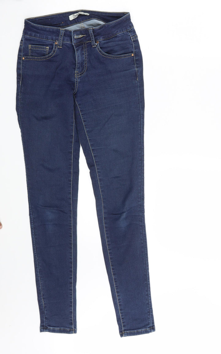Toxik3 Womens Blue Denim Skinny Jeans Size 6 L28 in