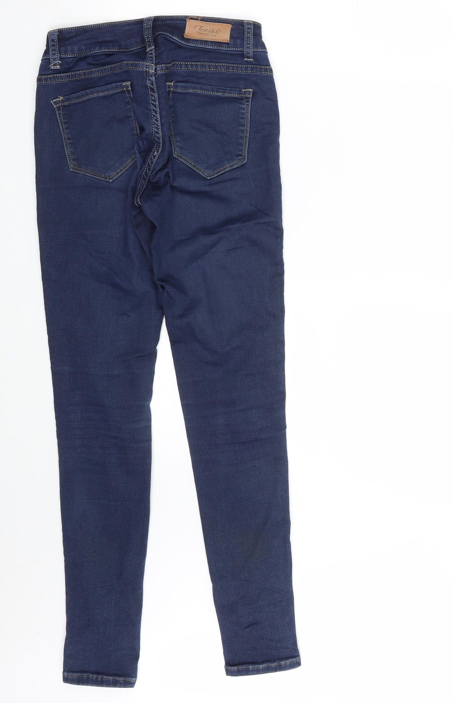 Toxik3 Womens Blue  Denim Skinny Jeans Size 6 L28 in