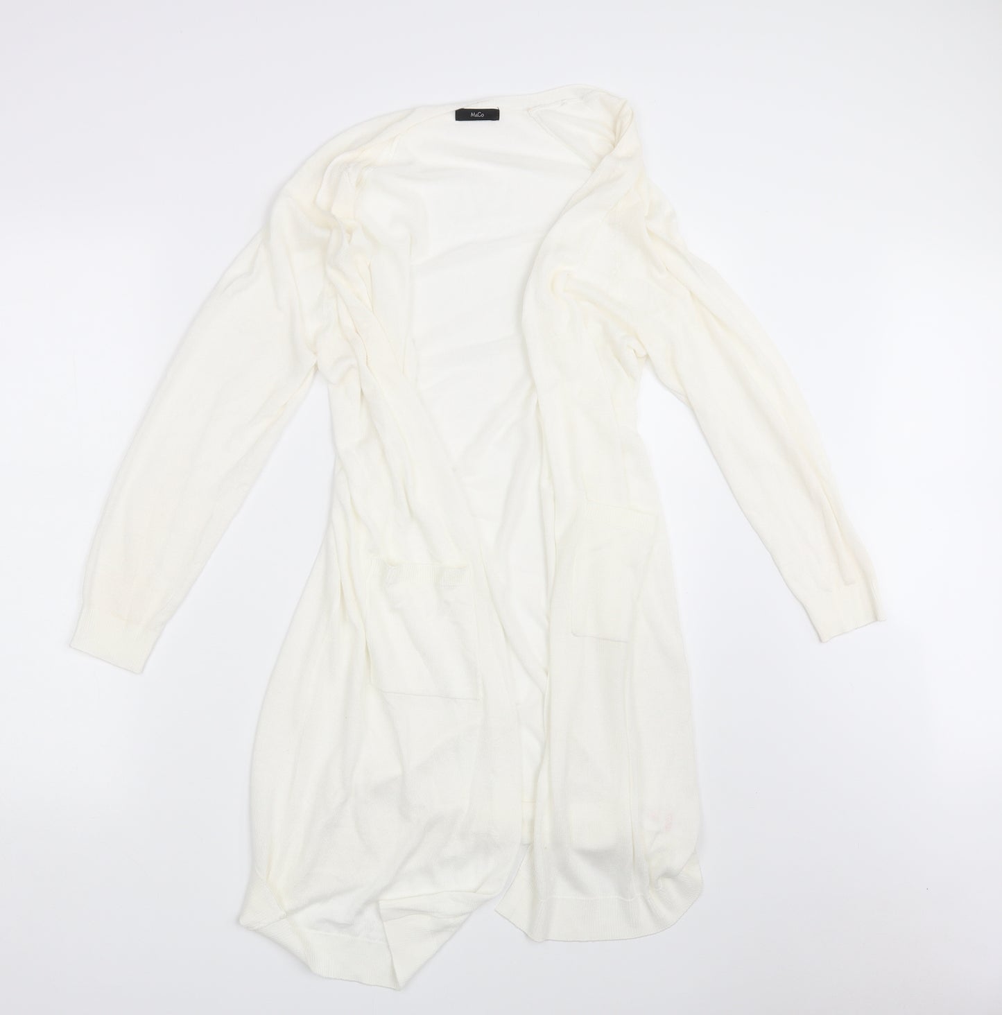 M&Co. Womens Ivory   Wrap Jumper Size M