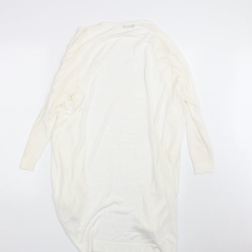 M&Co. Womens Ivory   Wrap Jumper Size M
