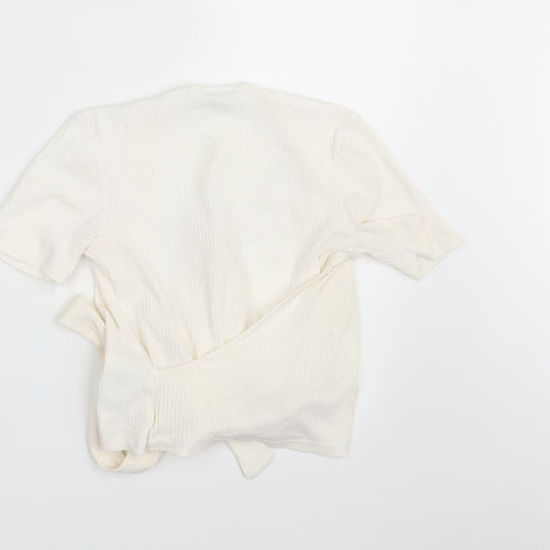 Zara Womens Ivory   Pullover Sweatshirt Size S