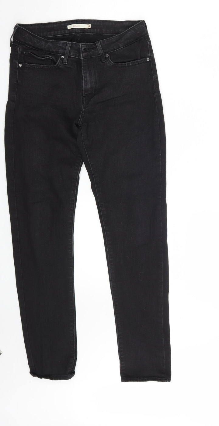 711 Skinny Womens Black  Denim Skinny Jeans Size 28 in L28 in