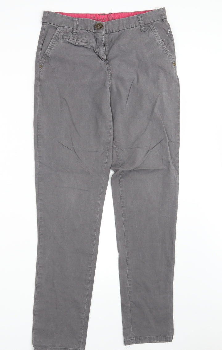 Denim Co. Womens Beige Denim Chino Trousers Size 10 L29 in