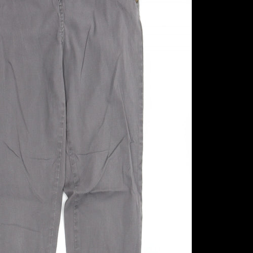 Denim Co.  Womens Beige  Denim Chino Trousers Size 10 L29 in