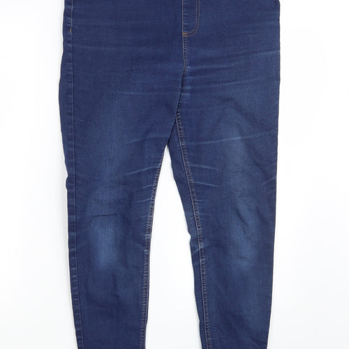 M&S Womens Blue  Denim Jegging Jeans One Size L27 in