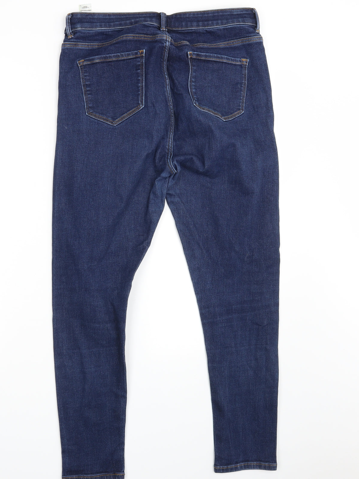 M&S Womens Blue  Denim Skinny Jeans Size 16 L26 in