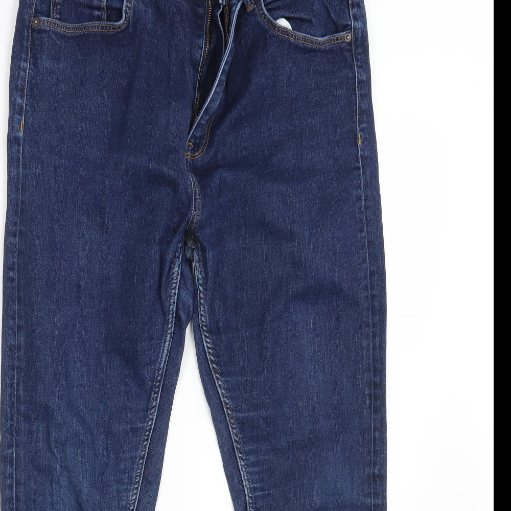M&S Womens Blue  Denim Skinny Jeans Size 16 L26 in