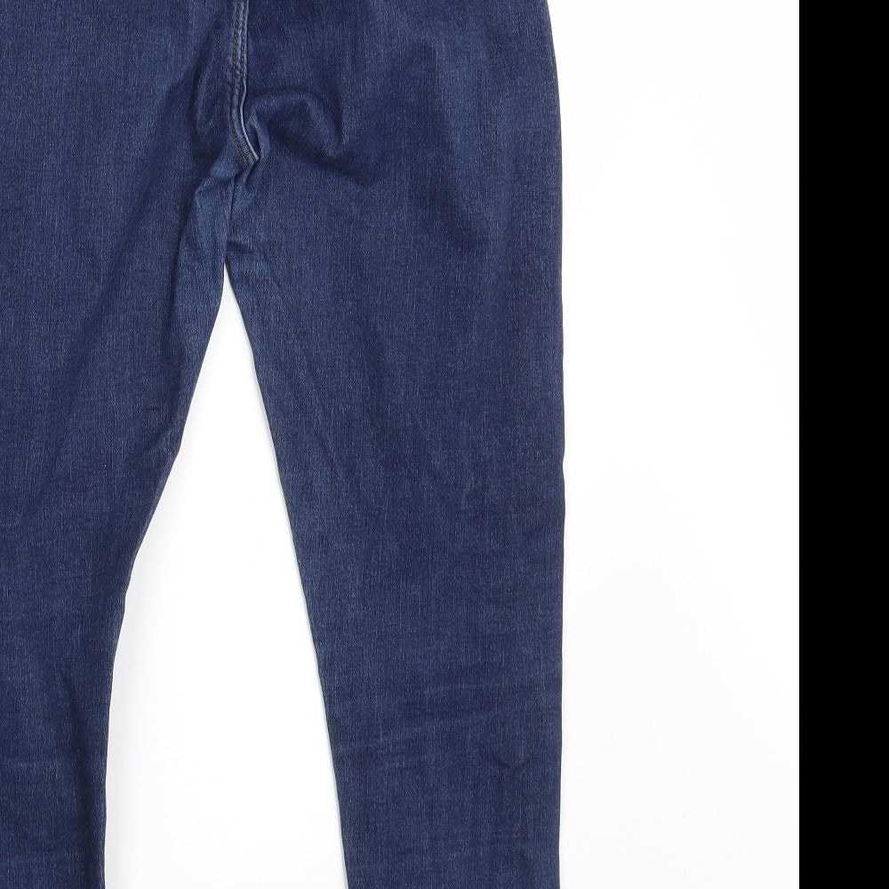 M&S Womens Blue  Denim Skinny Jeans Size 16 L26 in