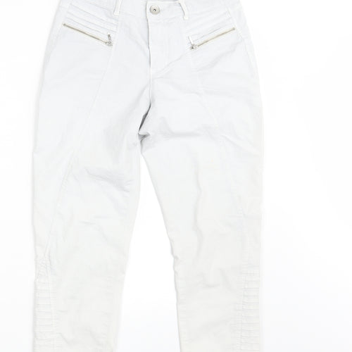 DREAM STAR Womens White  Denim Cropped Jeans Size 8 L23 in