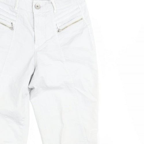 DREAM STAR Womens White  Denim Cropped Jeans Size 8 L23 in