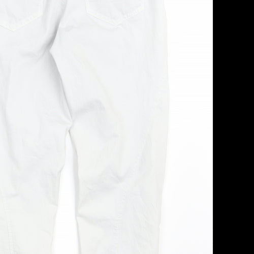 DREAM STAR Womens White  Denim Cropped Jeans Size 8 L23 in