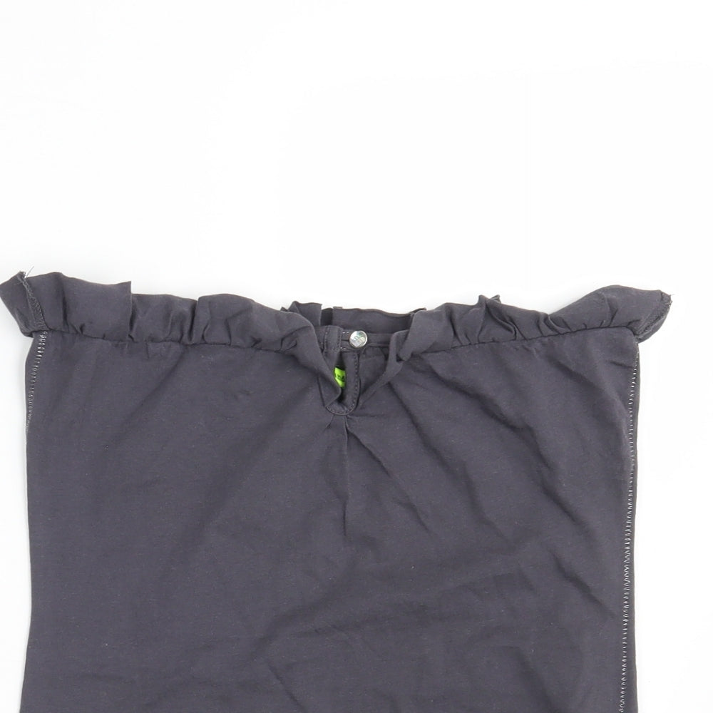 River Island Womens Grey   Basic Blouse Size 8